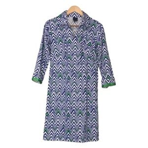 Melly M Lilly Blue Green Tunic Dress 4